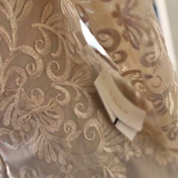 Champagne Satin Evening or Mother Of The Bride Evening Gown - Picture 7 of 8